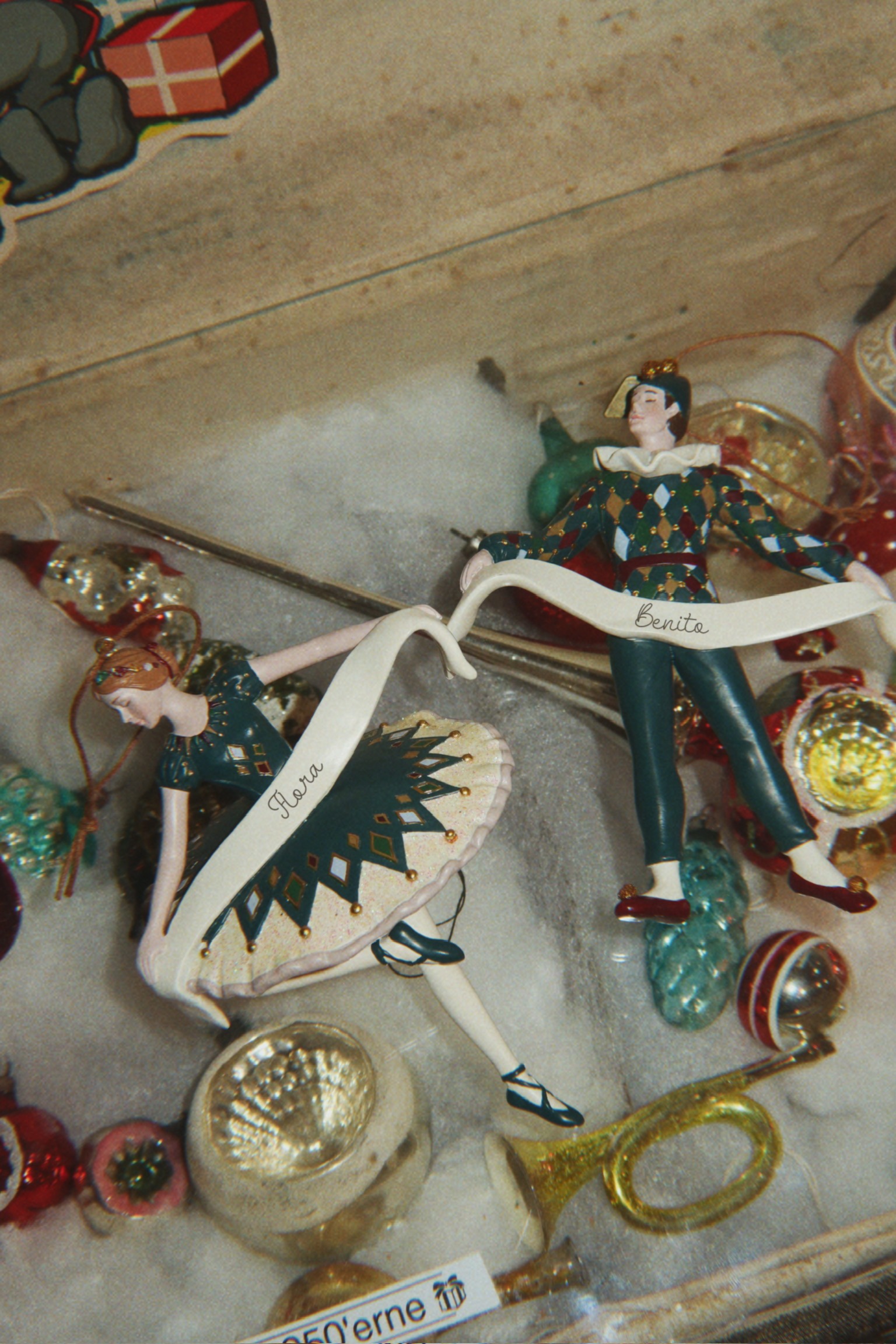 Weihnachts Anhänger Harlekin Ballerina